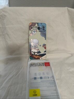Astro Pattern Slim Phone Case - Beige/Blue Astronaunt for Google Pixel 9 NWT